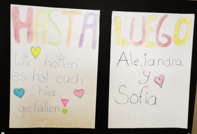 Spanische Schülerinnen zu Gast in Zetel plakat