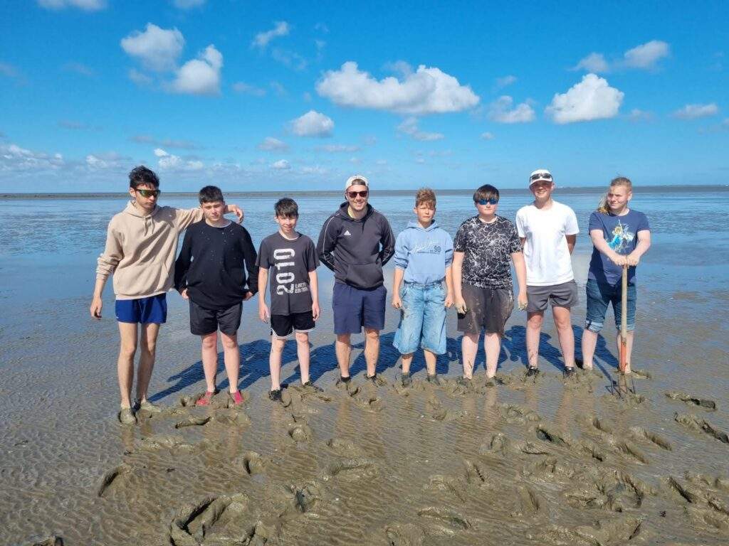 windsurfexkursion am Norddeich, Gruppenfoto
